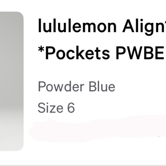 Align 25” powder blue lululemon size 6 - Picture 2 of 7
